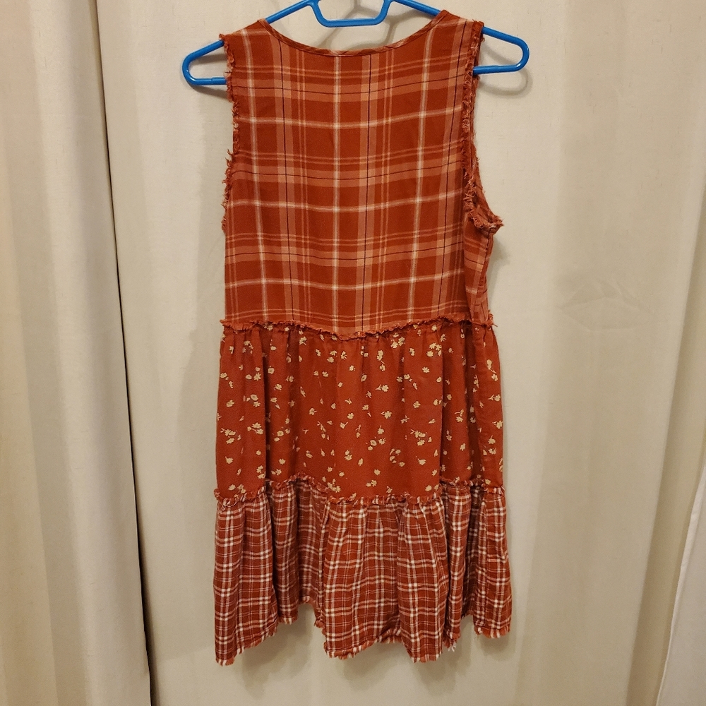 Rust Patchwork Dress - Picture 6 of 6